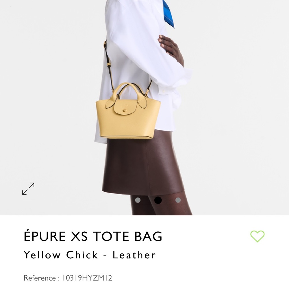 Longchamp Épure XS Crossbody Bag in Yellow